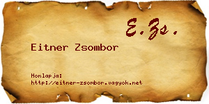 Eitner Zsombor névjegykártya